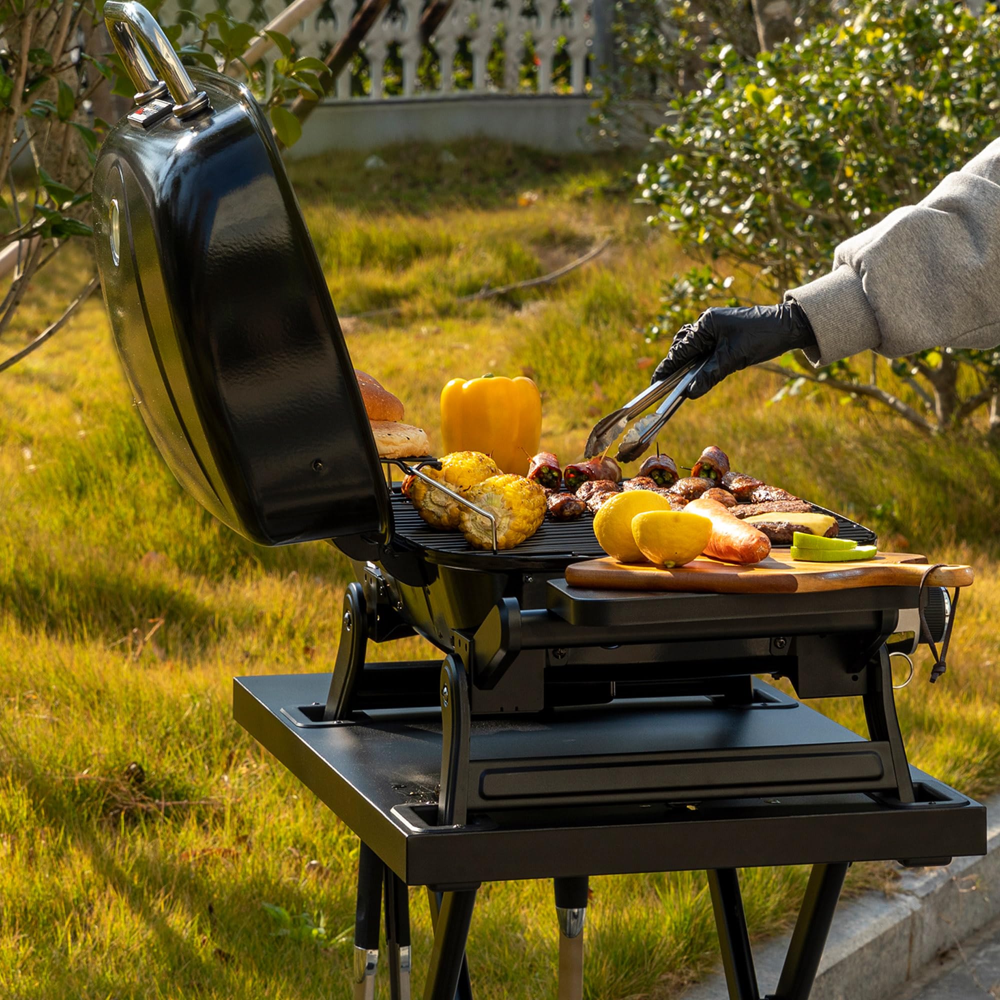 Royal Gourmet Gasgrills Tischgasgrill 2 Brenner 5 kW