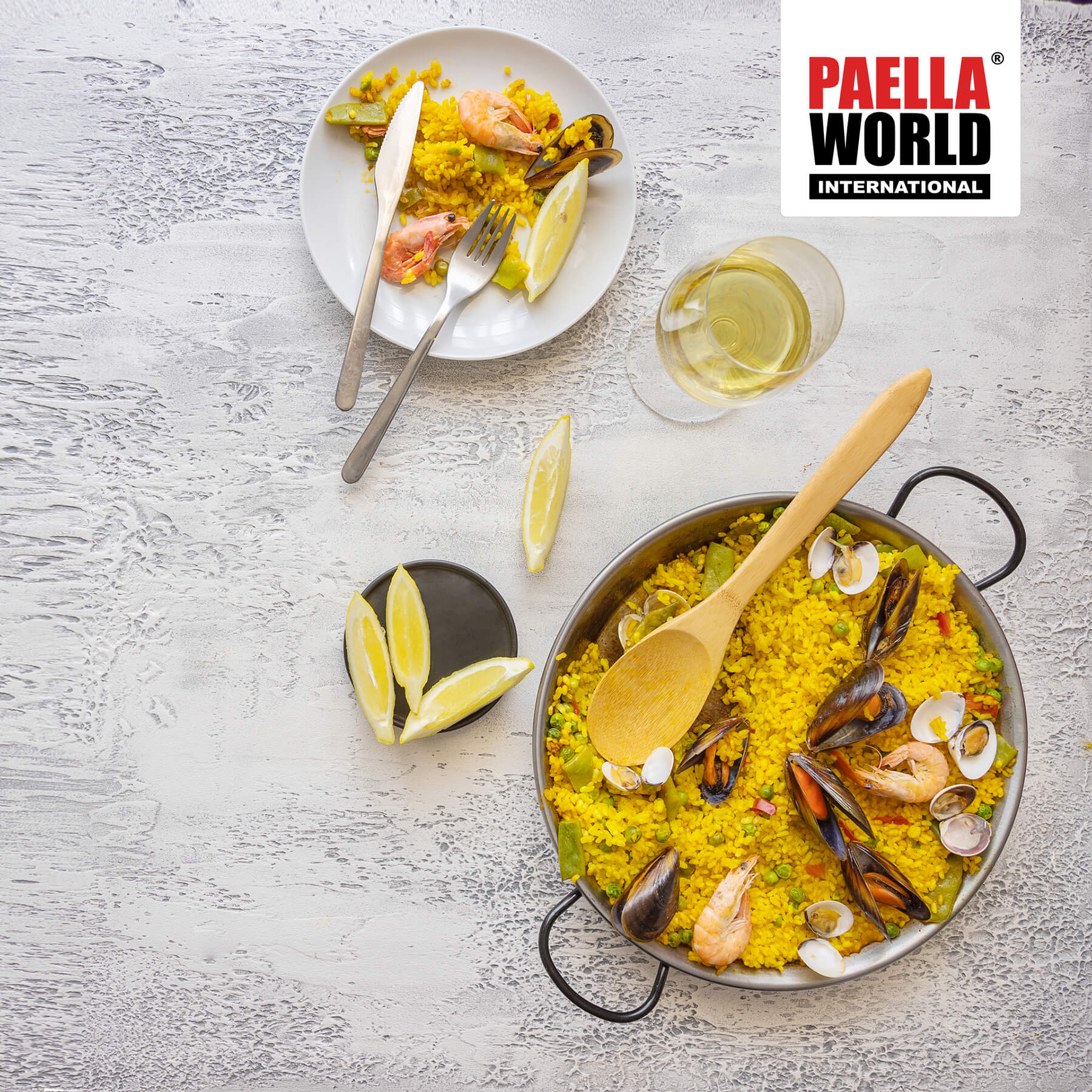 AllGrill Paella World Paella-Pfanne Stahl 60 cm 19 Portionen