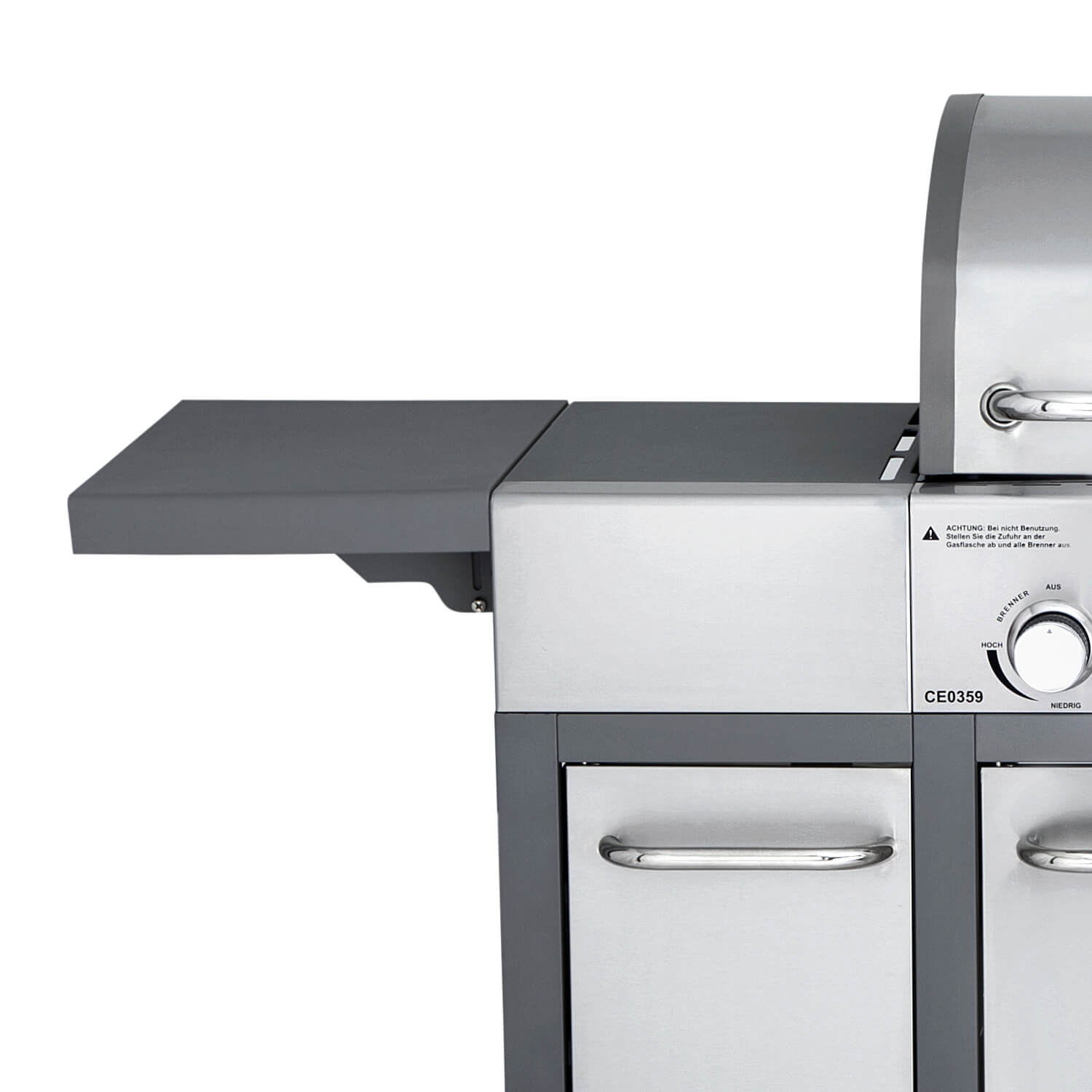 AllGrill Grillzubehör Seitentische-Set grau Major 100399