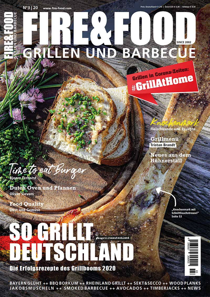 FIRE&FOOD 2020/03 Einzelausgabe Grillmagazin Digitalausgabe Burger