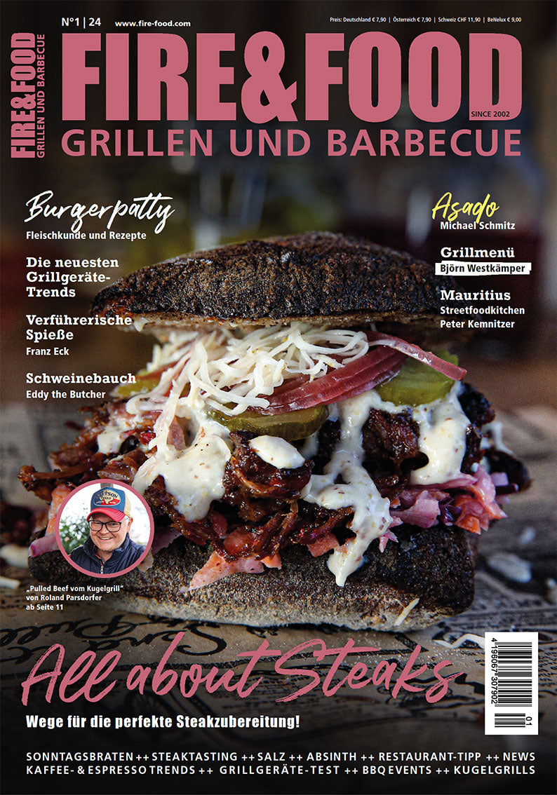 FIRE&FOOD Einzelausgaben 2024/01 Magazin Printausgabe Räuchern