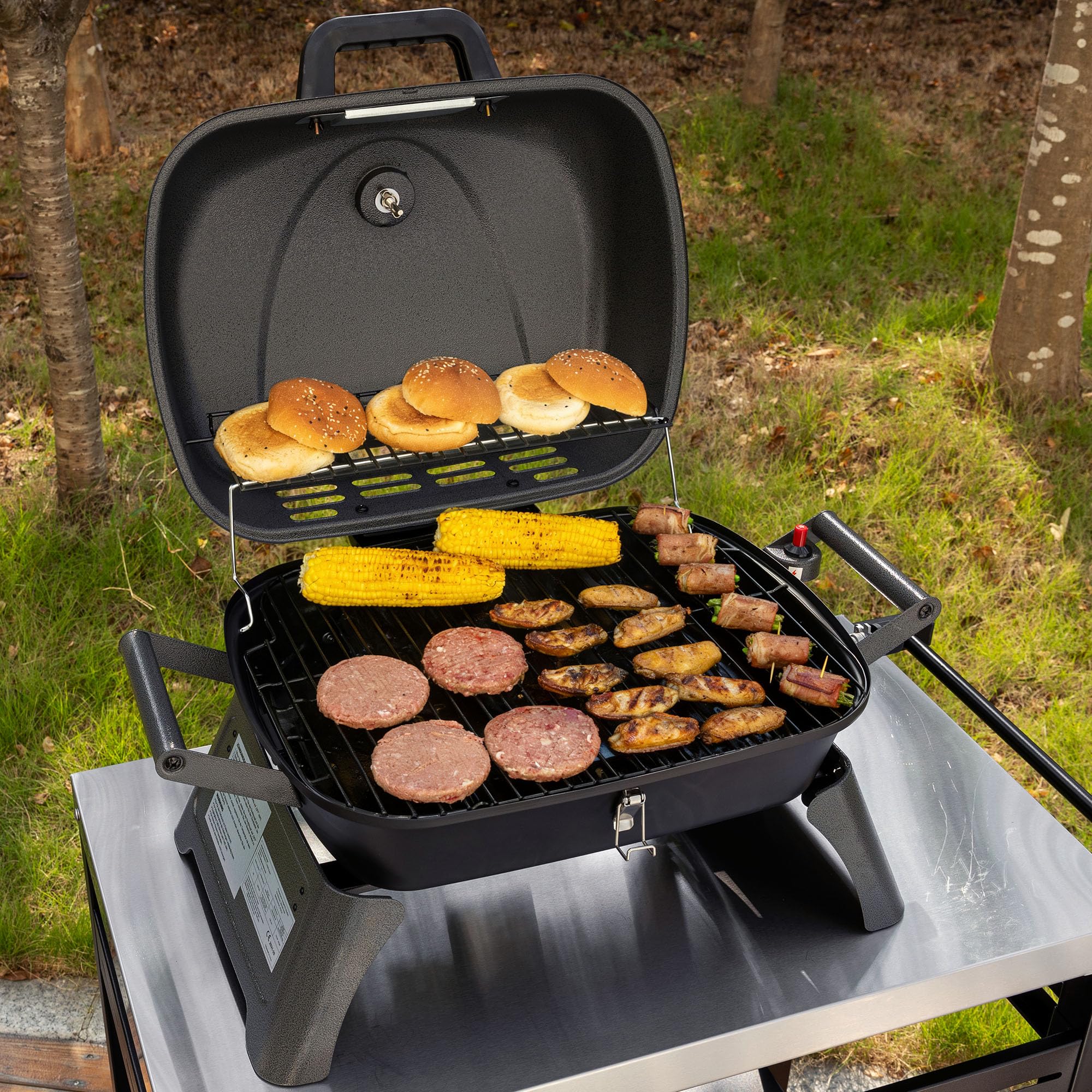 Royal Gourmet Gasgrills Tischgasgrill 3,5 kW klappbar Camping