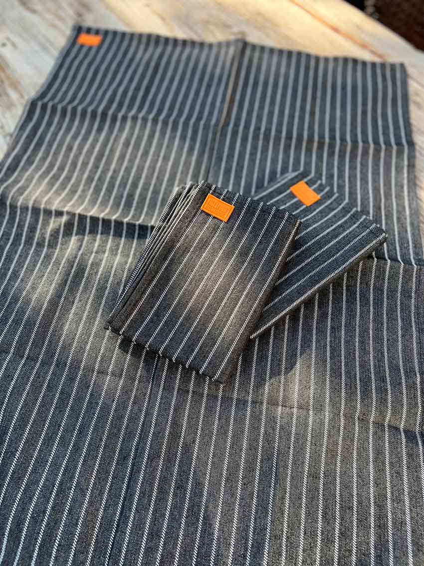 FIRE&FOOD Geschirrtücher 3er-Pack schwarz 50x70 cm