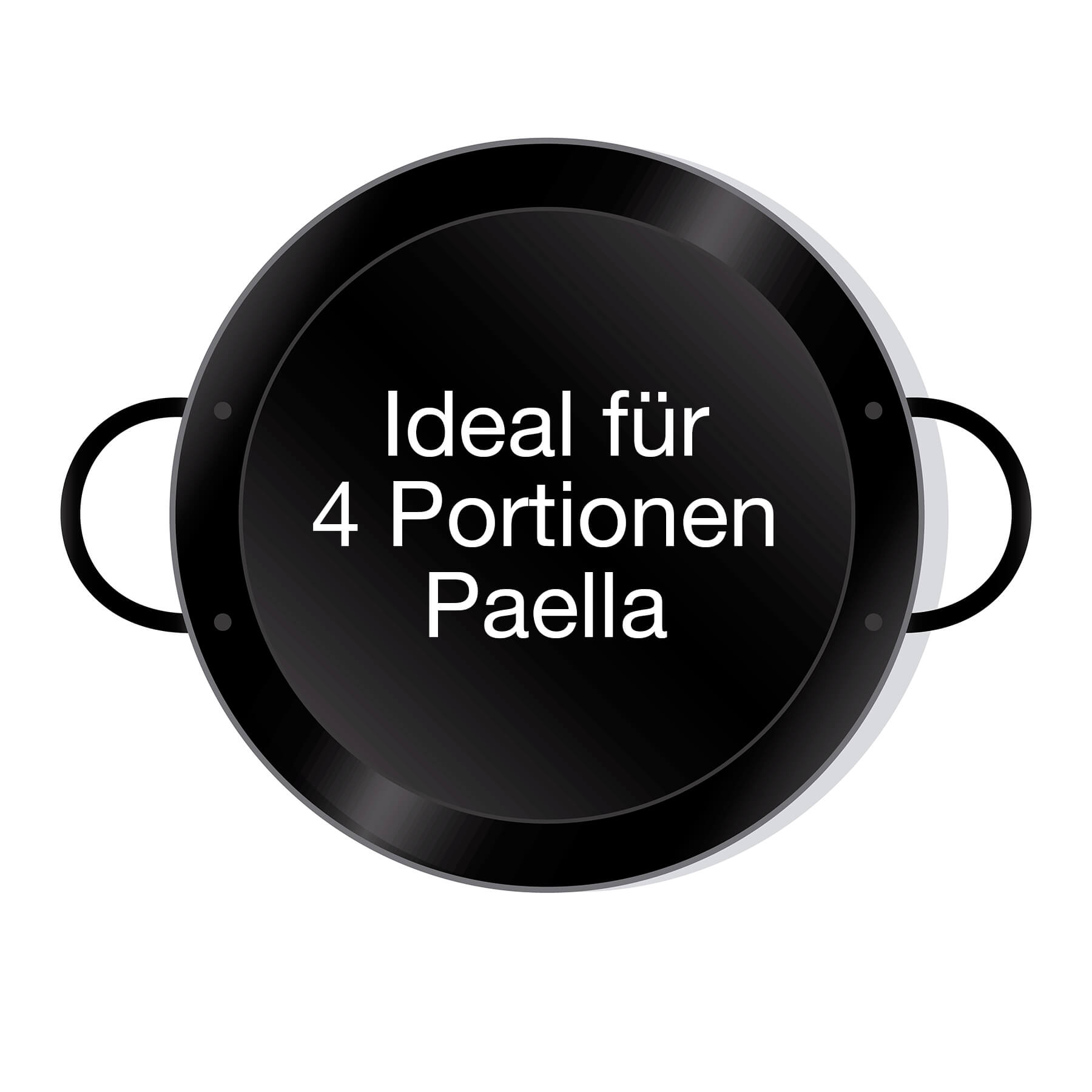 AllGrill Paella World Paellapfanne emailliert 30 cm für 4 Portionen