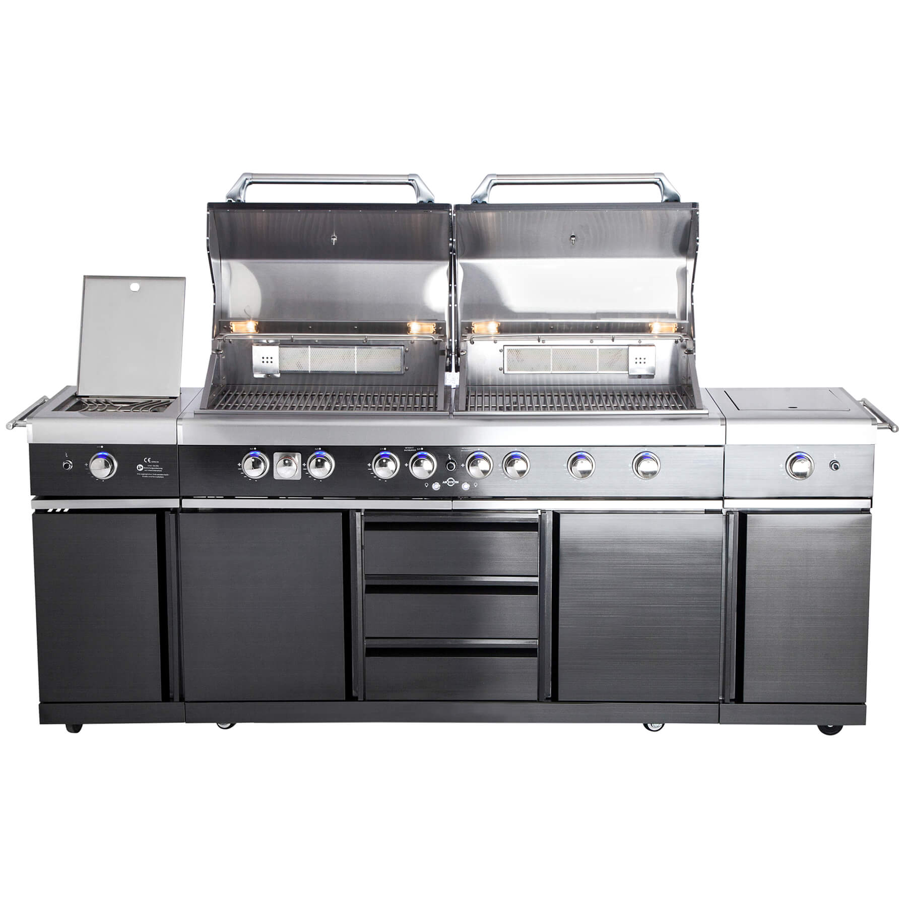 AllGrill Außenküchen Top-Line Extrem Steakzone Black 6-flammig