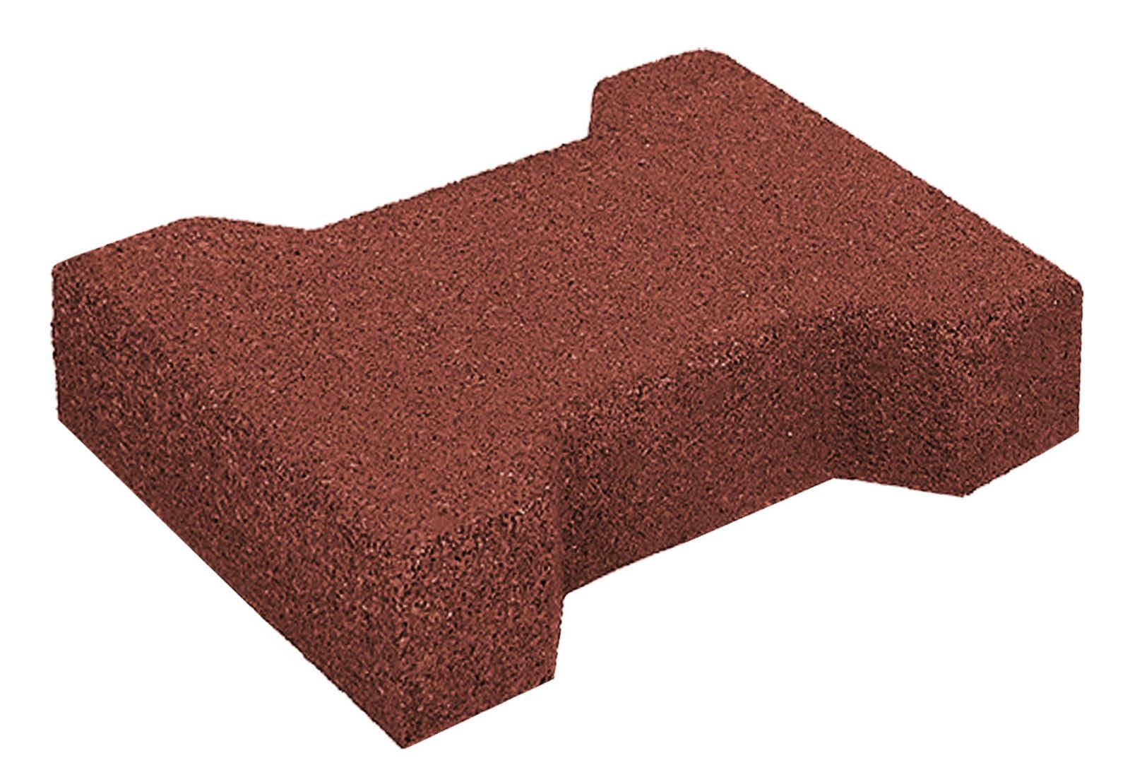 HPFloor Fall Protection Mats Gummiziegel Rot 45 mm