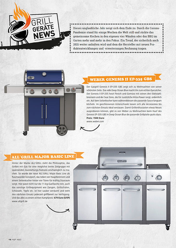 FIRE&FOOD 2020/04 Einzelausgabe Magazin Printausgabe Grillrezepte