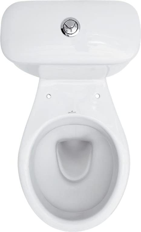 Cersanit WC Compacts Stand-WC Weiß 3/6L mit Sitz
