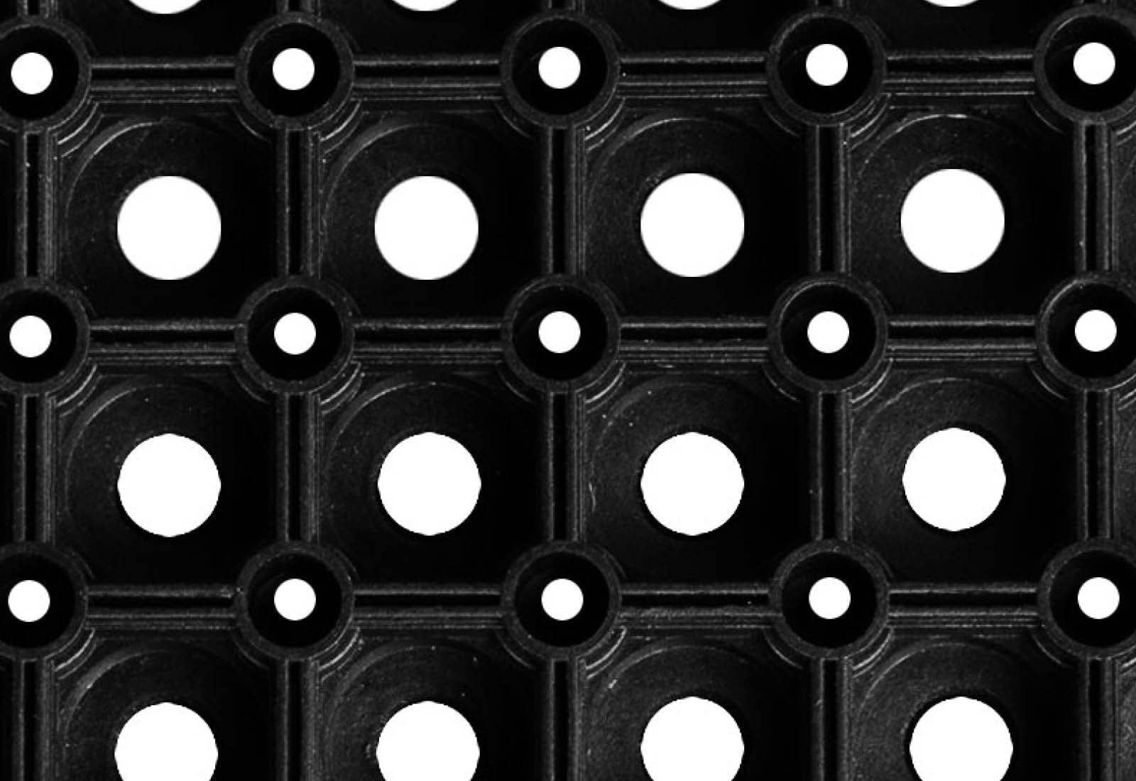 HPFloor Rubber Mats Ringgummimatte 100x150 Wabenmatte Gummi