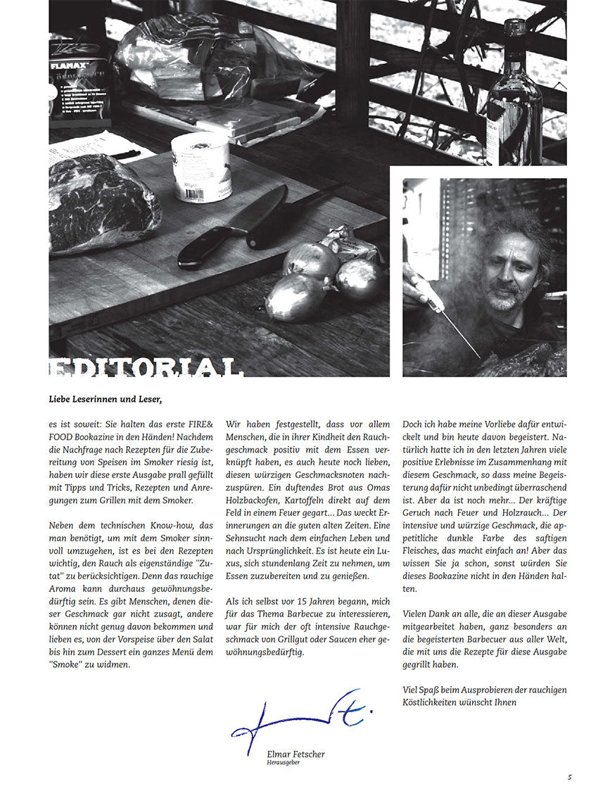 FIRE&FOOD Bookazine No.1 BBQ Smoker Buch Printausgabe