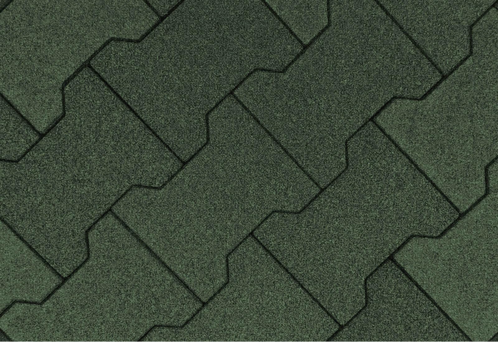 HPFloor Fall Protection Mats Gummiziegel Grün 45 mm