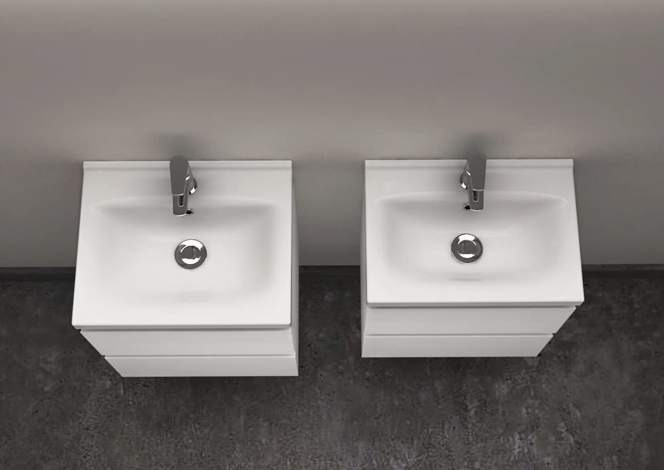 Cersanit Moduo 50 Slim Waschbecken weiß 50x35 cm Keramik