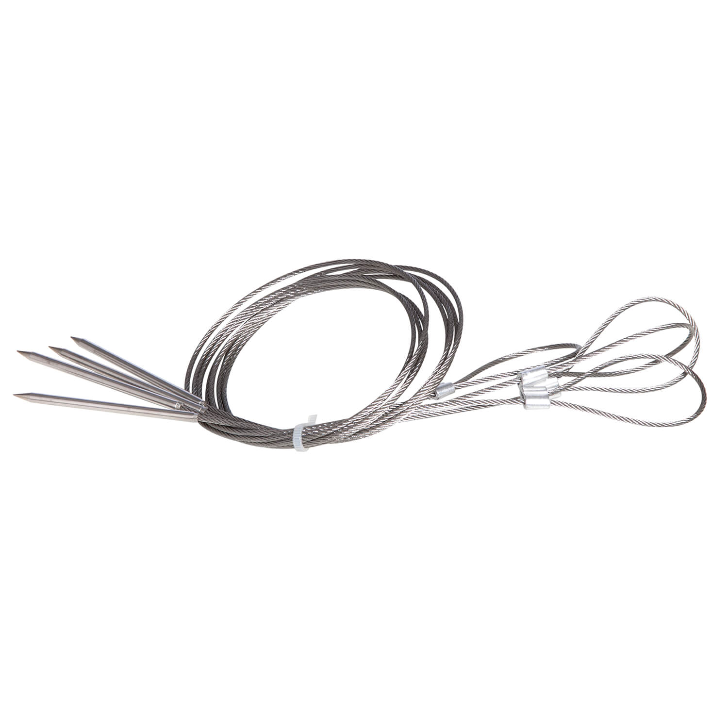 AllGrill Grillzubehör Flexible Grillspieße 4er-Set 80 cm Edelstahl