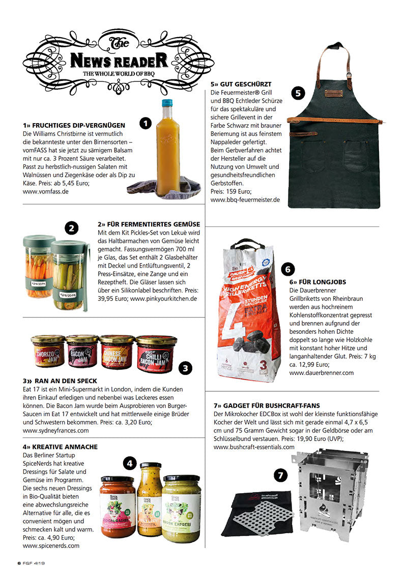 FIRE&FOOD 2019/04 Magazin Galloway Räuchern Grill