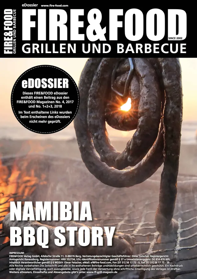 FIRE&FOOD eDossier Namibia BBQ Story PDF 18 Seiten