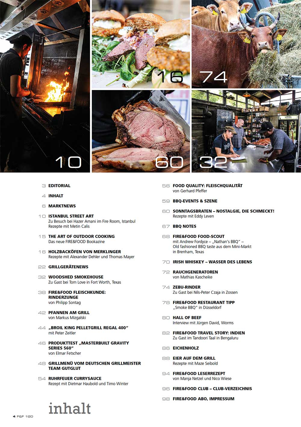 FIRE&FOOD Einzelausgaben 2020/01 Magazin Printausgabe Grillen