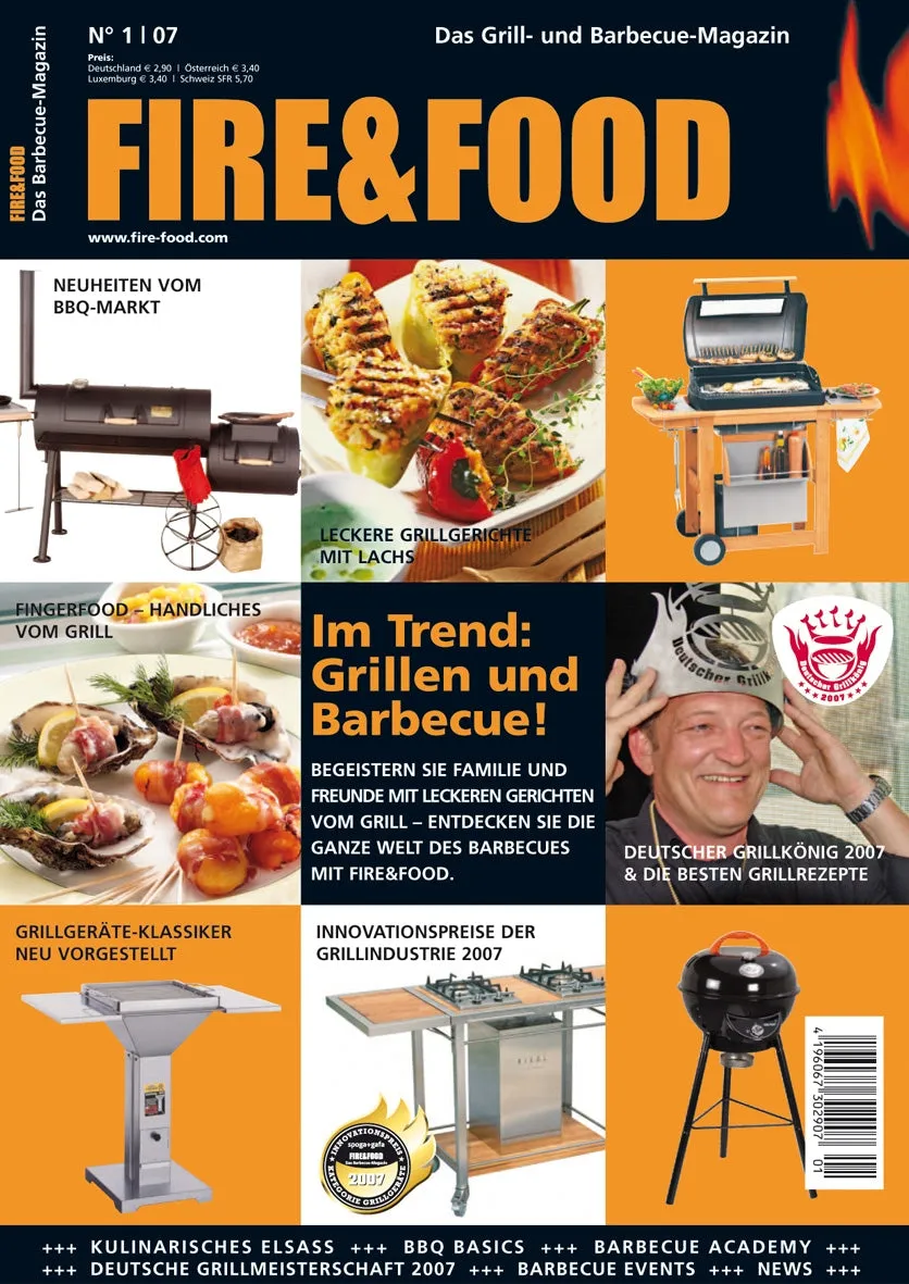 FIRE&FOOD 2007/01 Einzelausgabe Grillmagazin Digitalausgabe Lachs