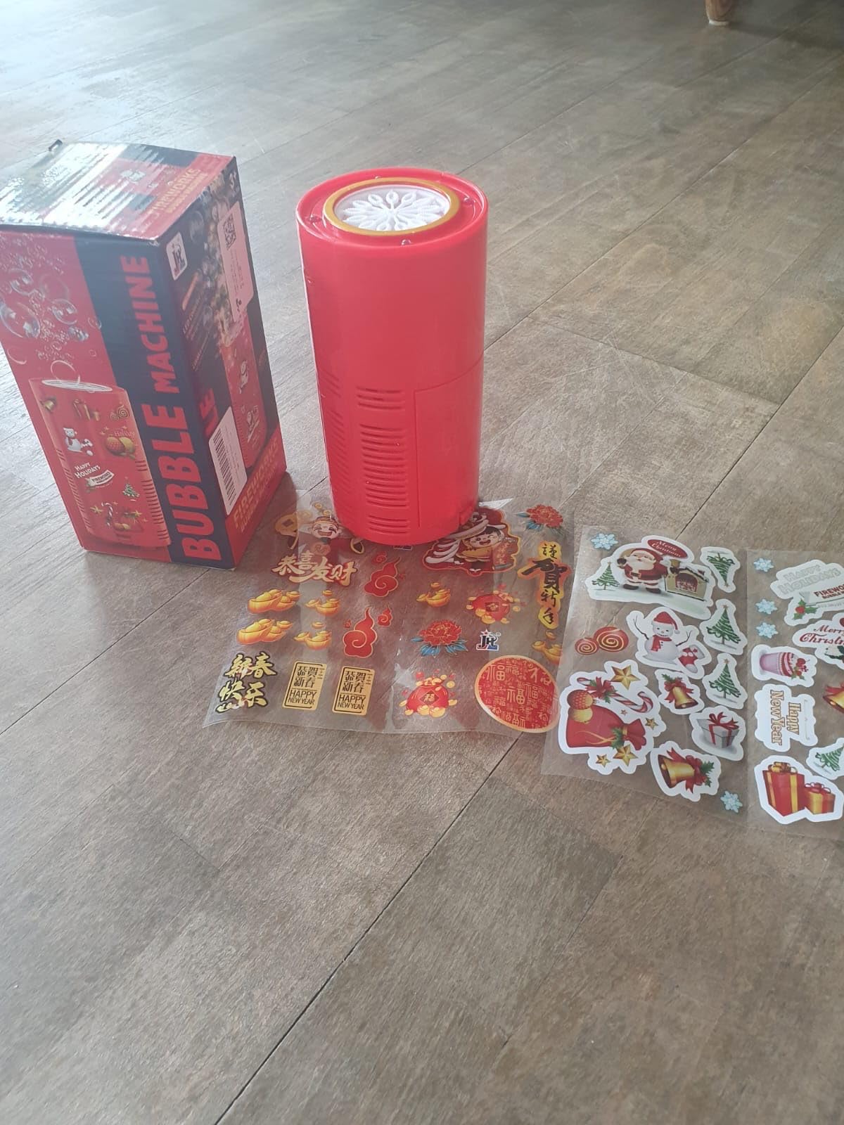 Ivtivfu Fireworks Seifenblasenmaschine 13 Löcher LED