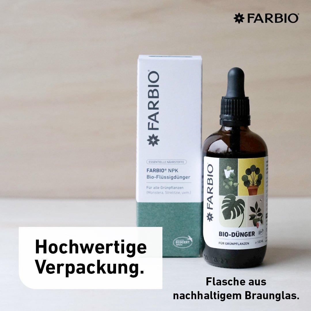 FARBIO NPK Flüssigdünger Grünpflanzen Dünger 100ml bio
