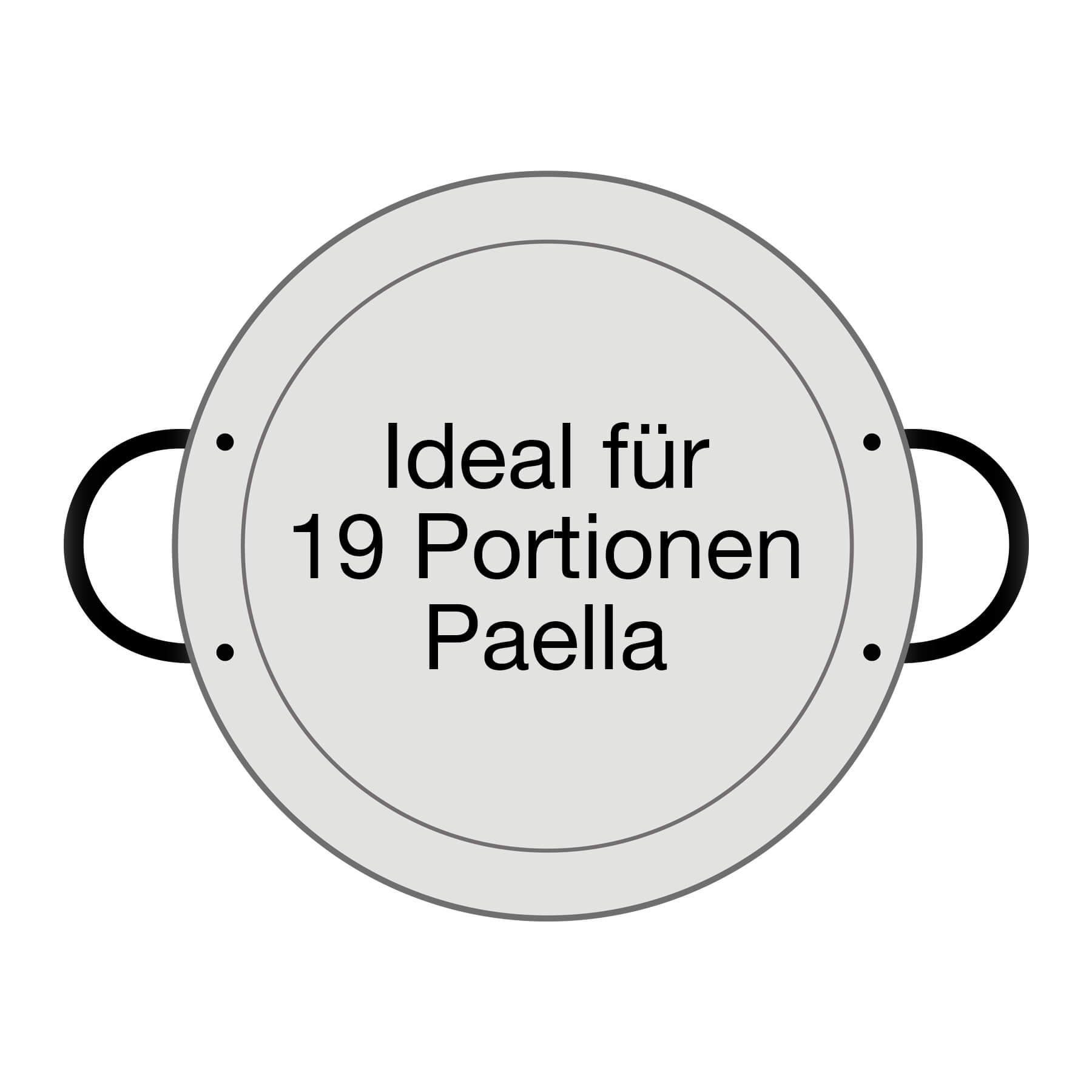 AllGrill Paella World Paella-Pfanne Stahl 60 cm 19 Portionen