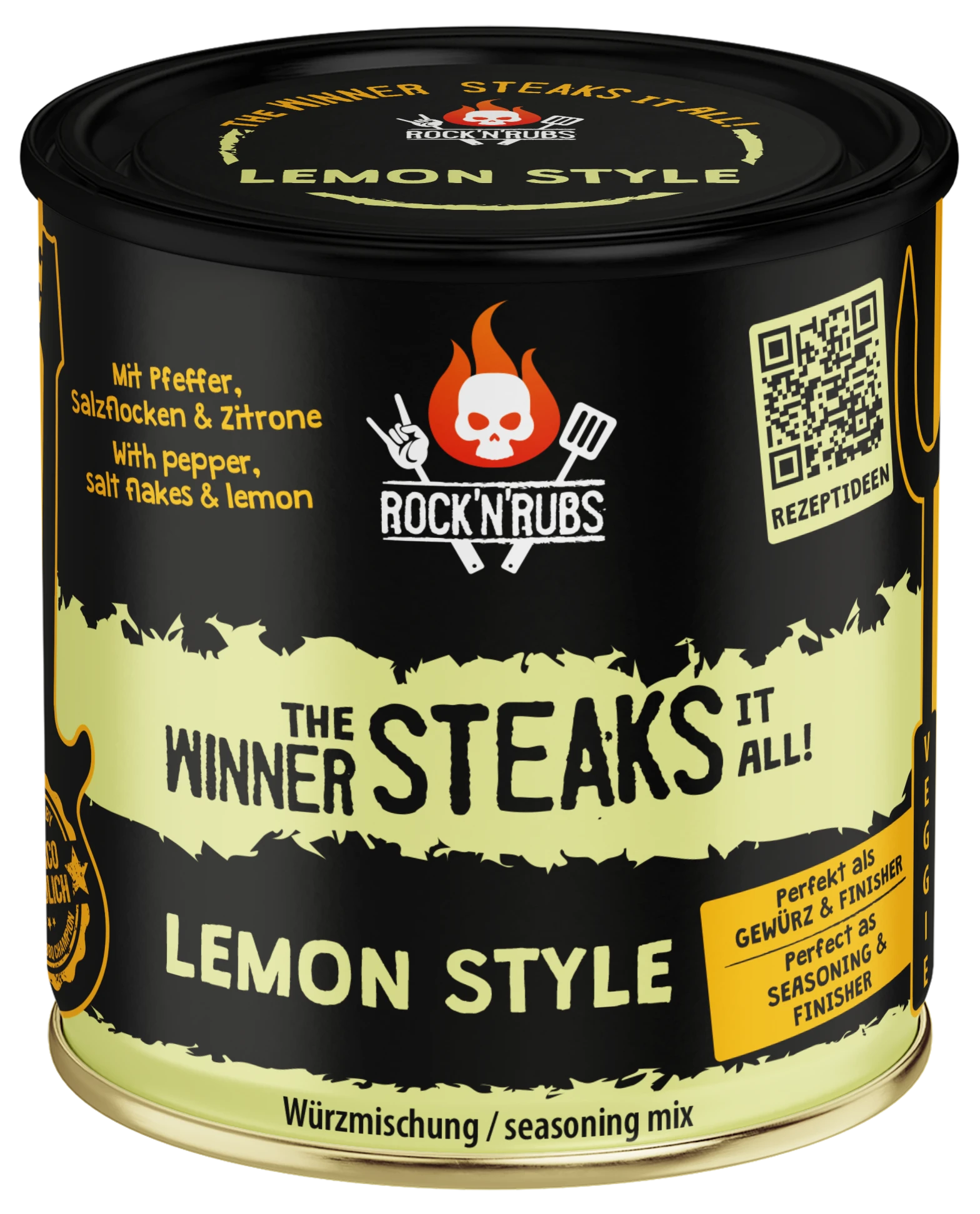 Rock'N'Rubs Winner Steaks It All Gewürzset 3er Black Tube
