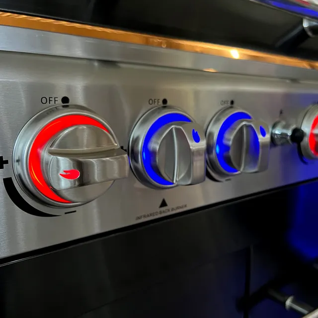 AllGrill Drehknopf LED Metallguss Farbwechsler Ersatzteil
