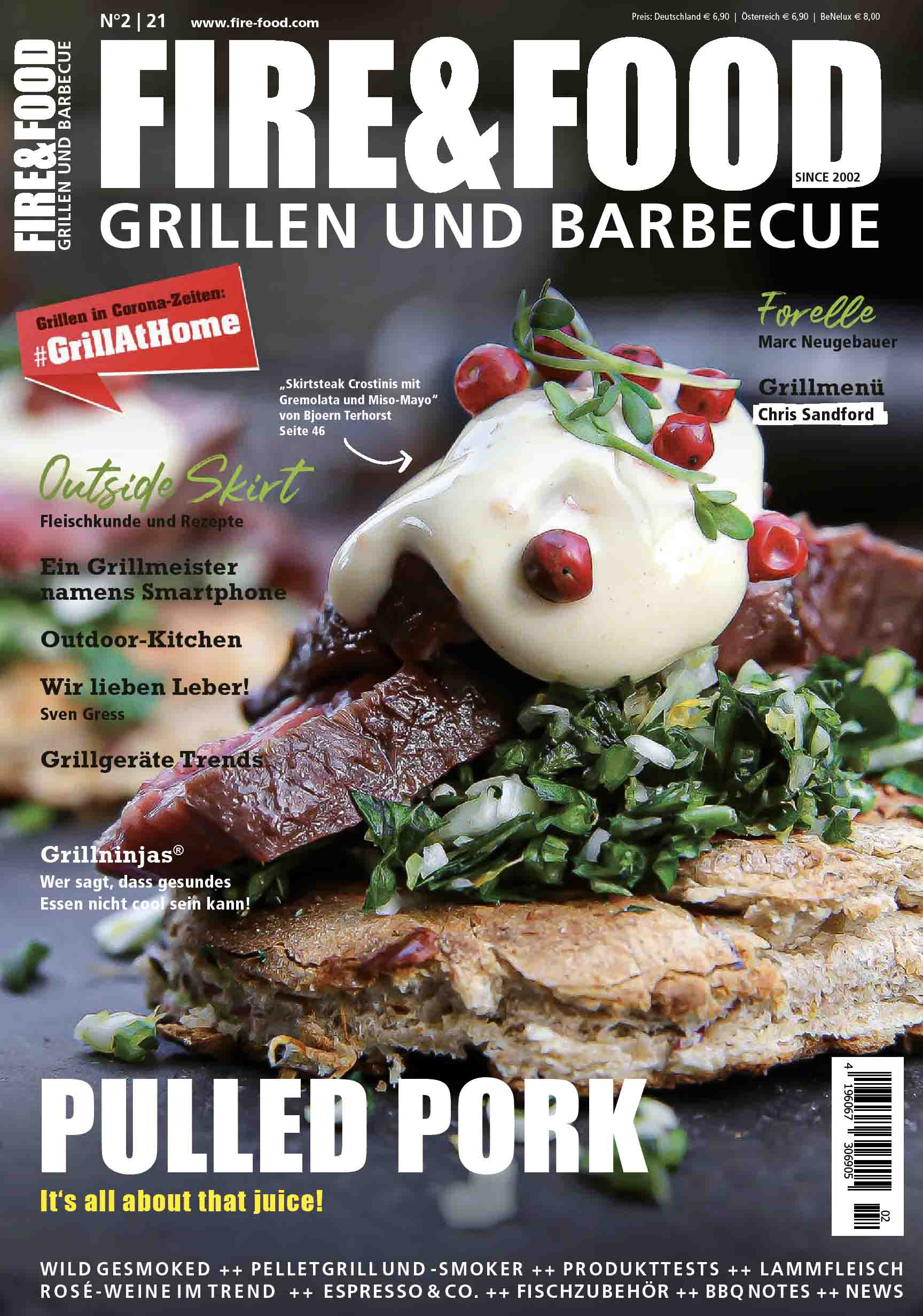 FIRE&FOOD 2021 Jahresset Magazin Print 4 Ausgaben