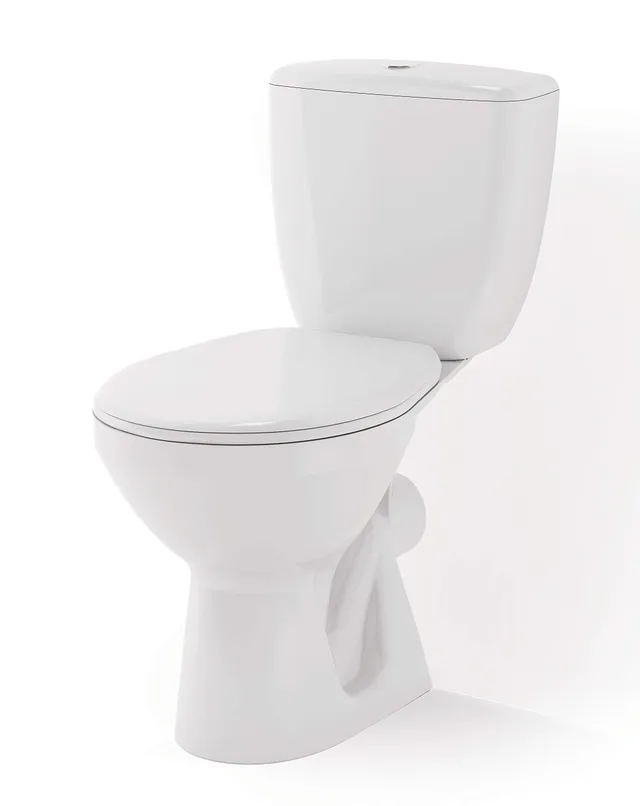 Cersanit WC Compacts Mito 349 Stand-WC 3/6L mit Sitz Weiß