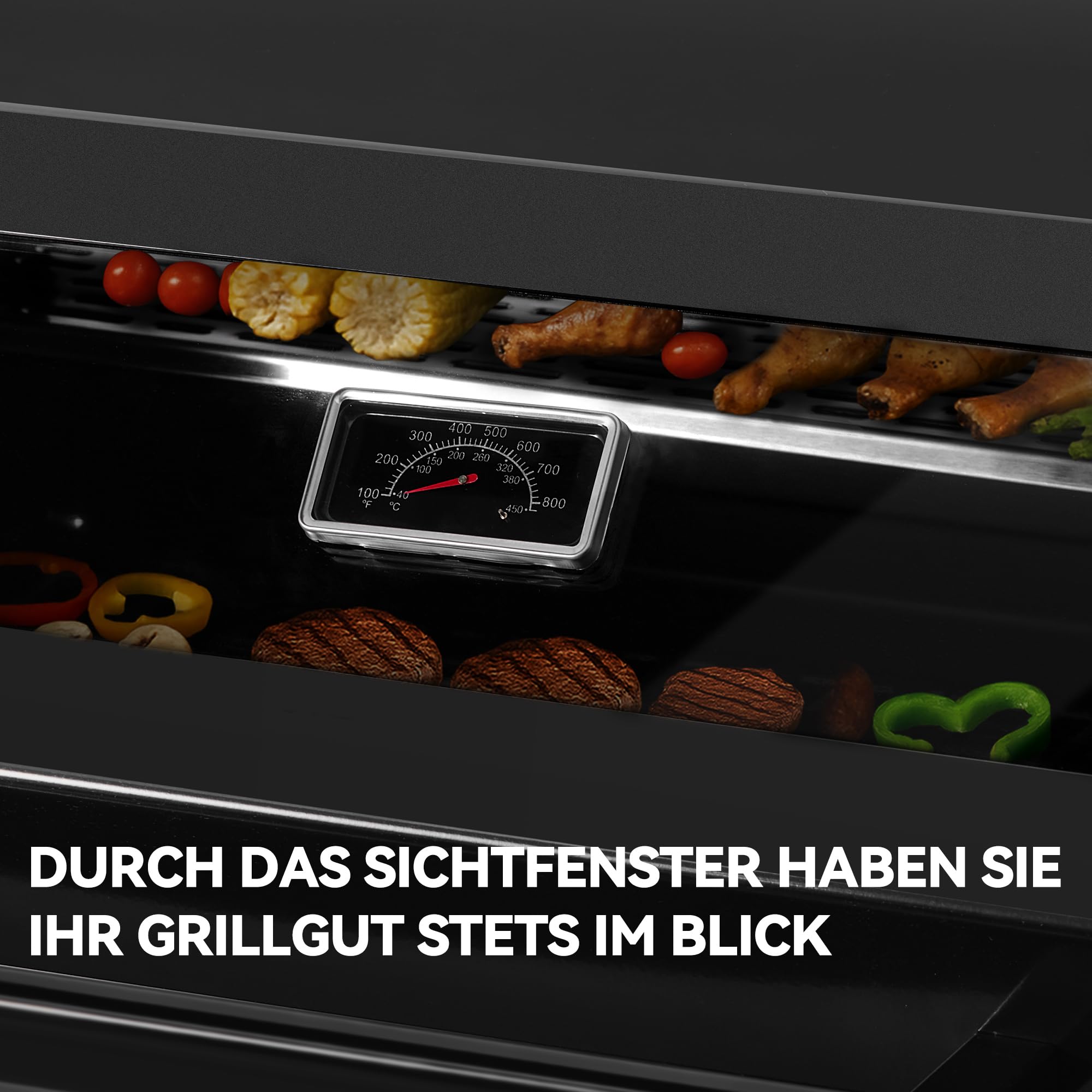 Royal Gourmet Gasgrills Grillwagen 4+1 Brenner 15,5 kW