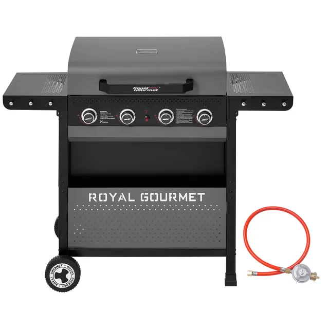 Royal Gourmet Gasgrills Grillwagen 4-Brenner 10 kW klappbar