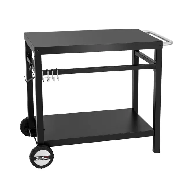 Royal Gourmet Grillwagen Grilltisch 85x50cm mit Rollen