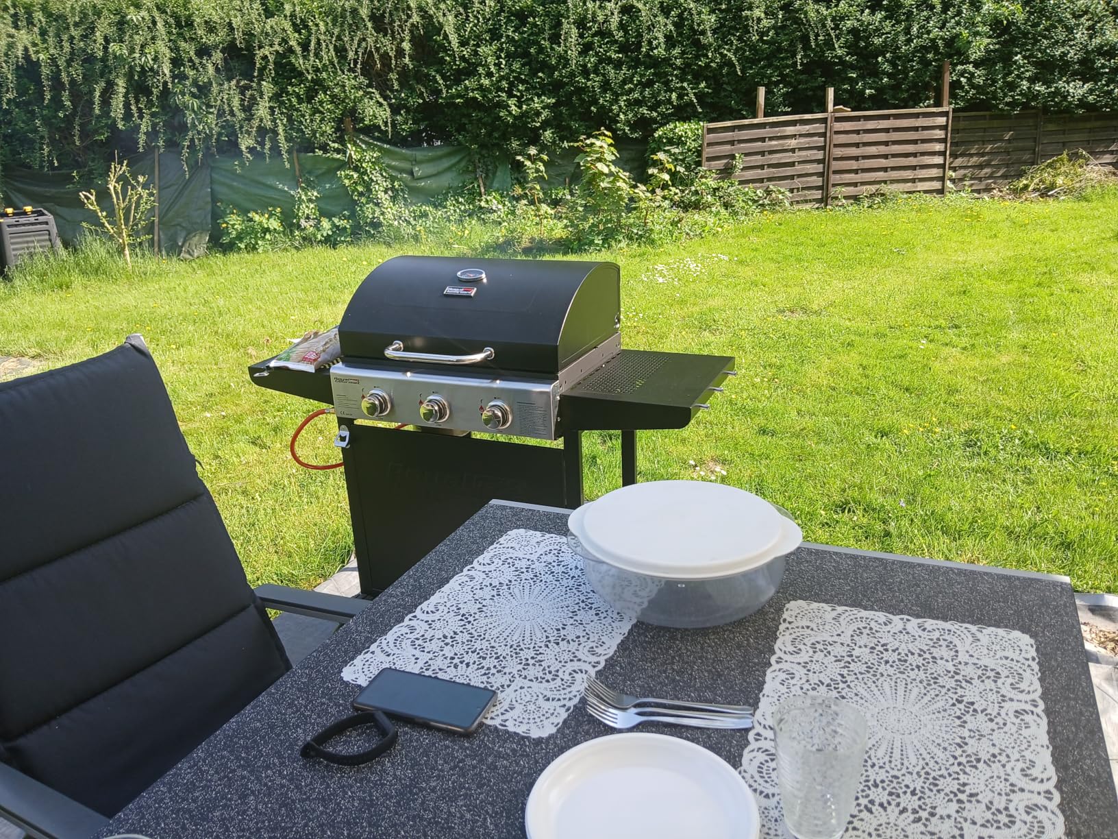 Royal Gourmet Gasgrills Grillwagen 3 Brenner 9 kW Schwarz
