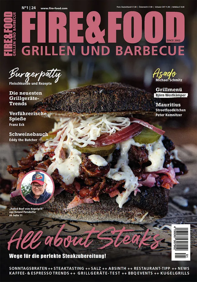 FIRE&FOOD Einzelausgaben 2024/01 Magazin Printausgabe Räuchern