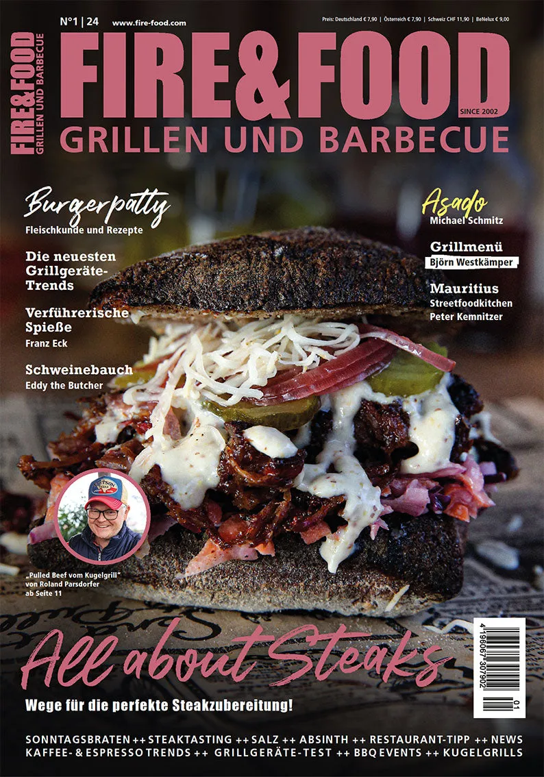 FIRE&FOOD Einzelausgaben 2024/01 Magazin Printausgabe Räuchern