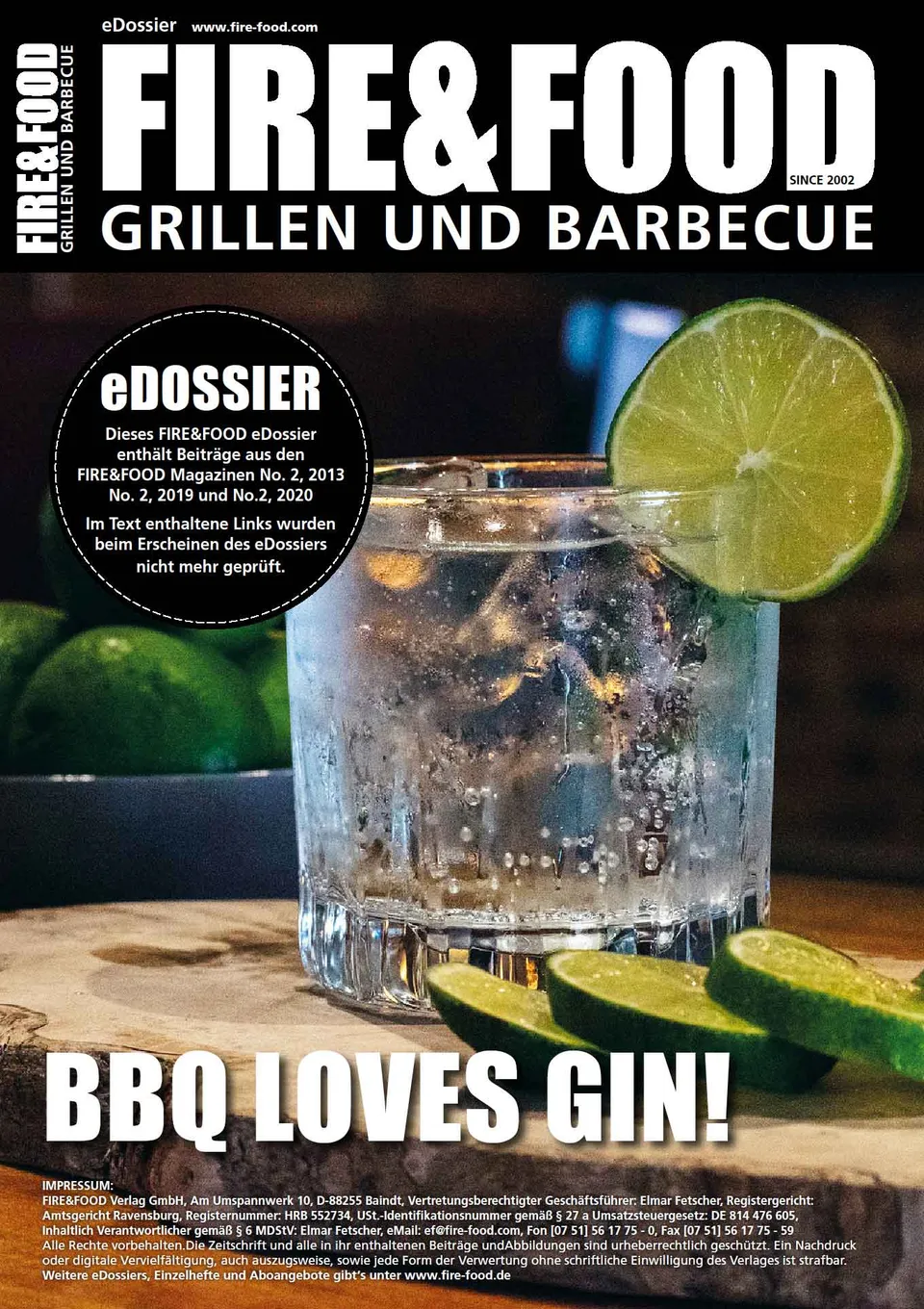 FIRE&FOOD eDossier BBQ loves Gin PDF Download