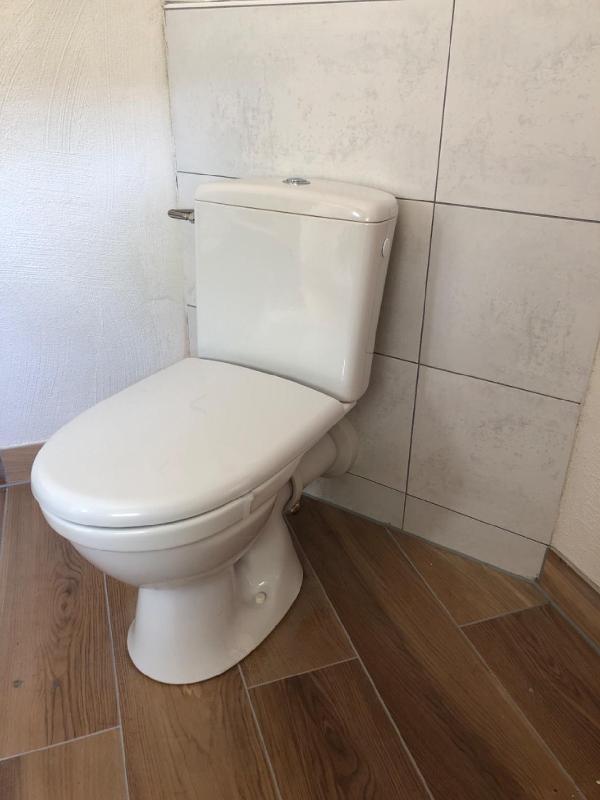 Cersanit Stand WC Komplettset Keramik-Toilette Weiß 37 cm