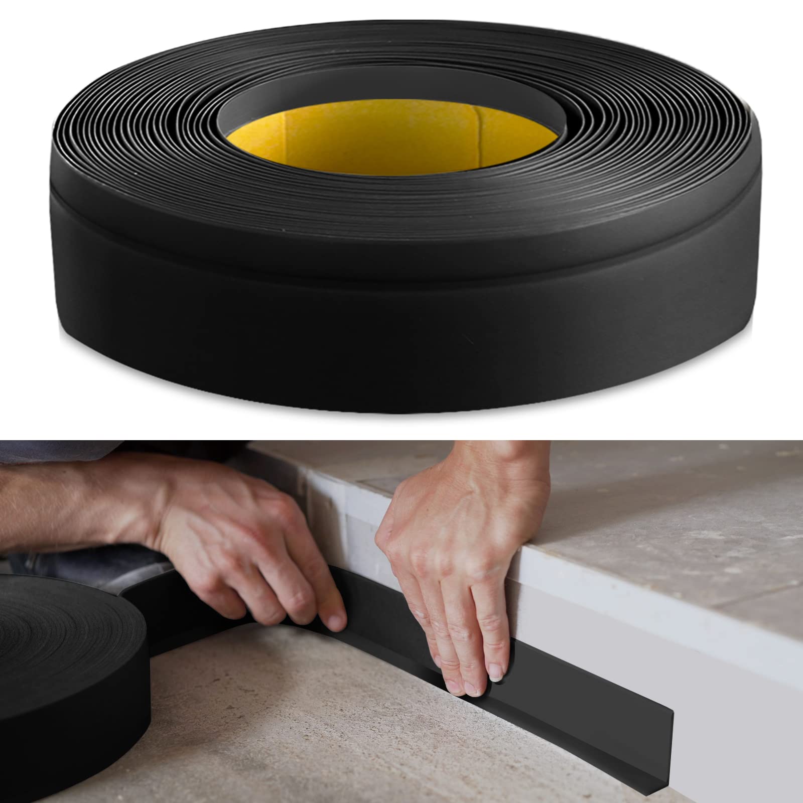 HPFloor Soft Skirting Boards Sockelleiste 10m Schwarz