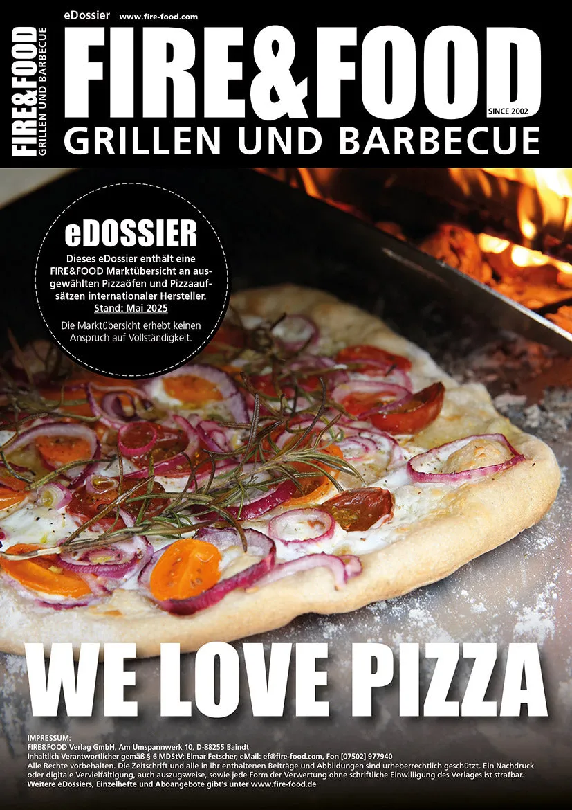 FIRE&FOOD eDossier We Love Pizza PDF 24 Seiten Pizzaofen-Ratgeber
