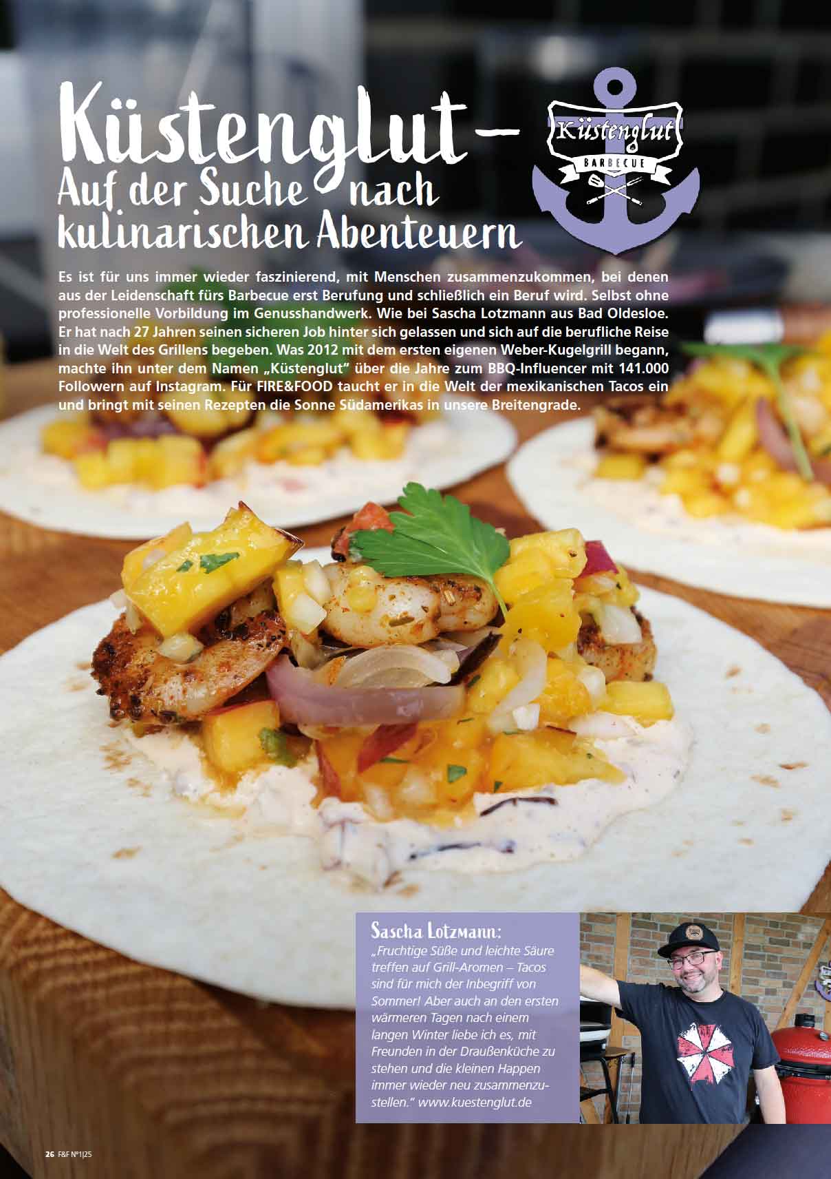 FIRE&FOOD 2025/01 Einzelausgabe Magazin Printausgabe