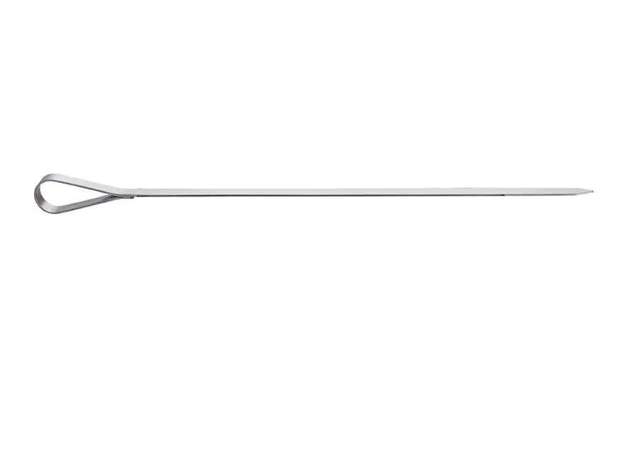 AllGrill Grillzubehör Schaschlikspieß Edelstahl 45 cm grillbereit