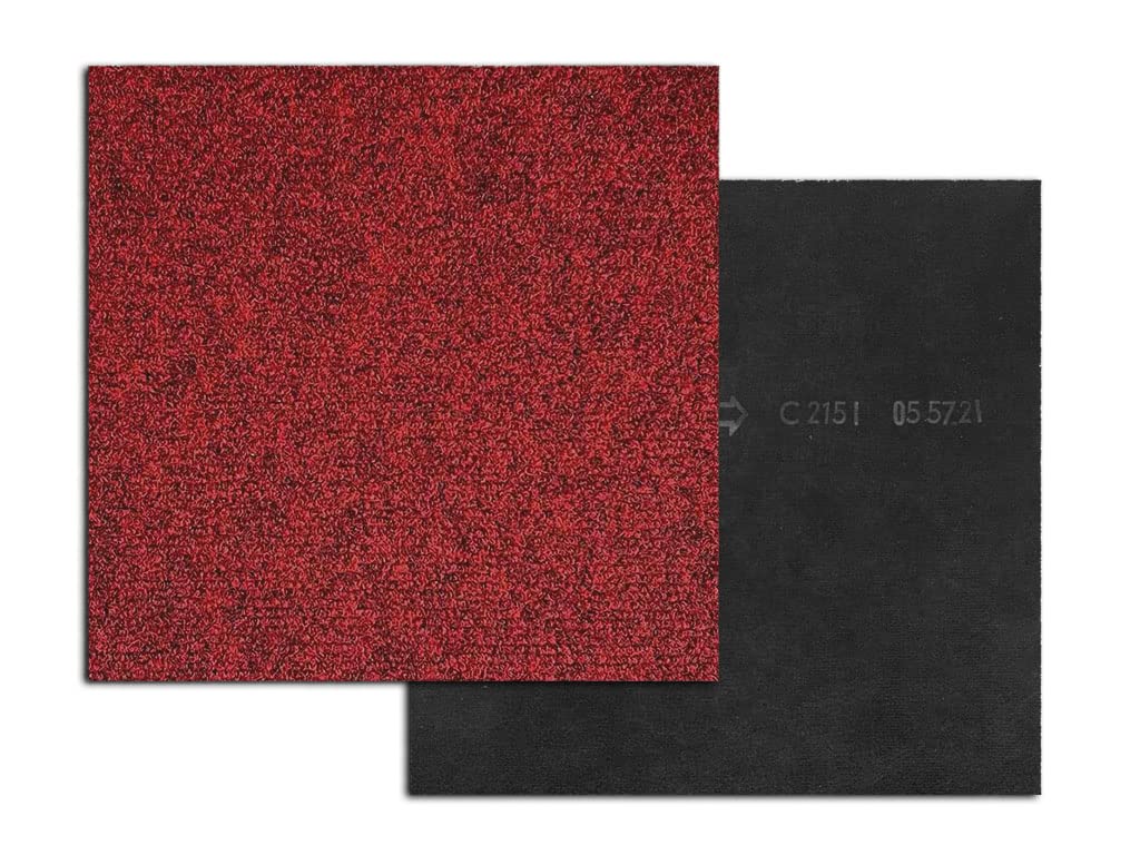 HPFloor Jersey Teppichfliese 50x50 cm rot selbstliegend