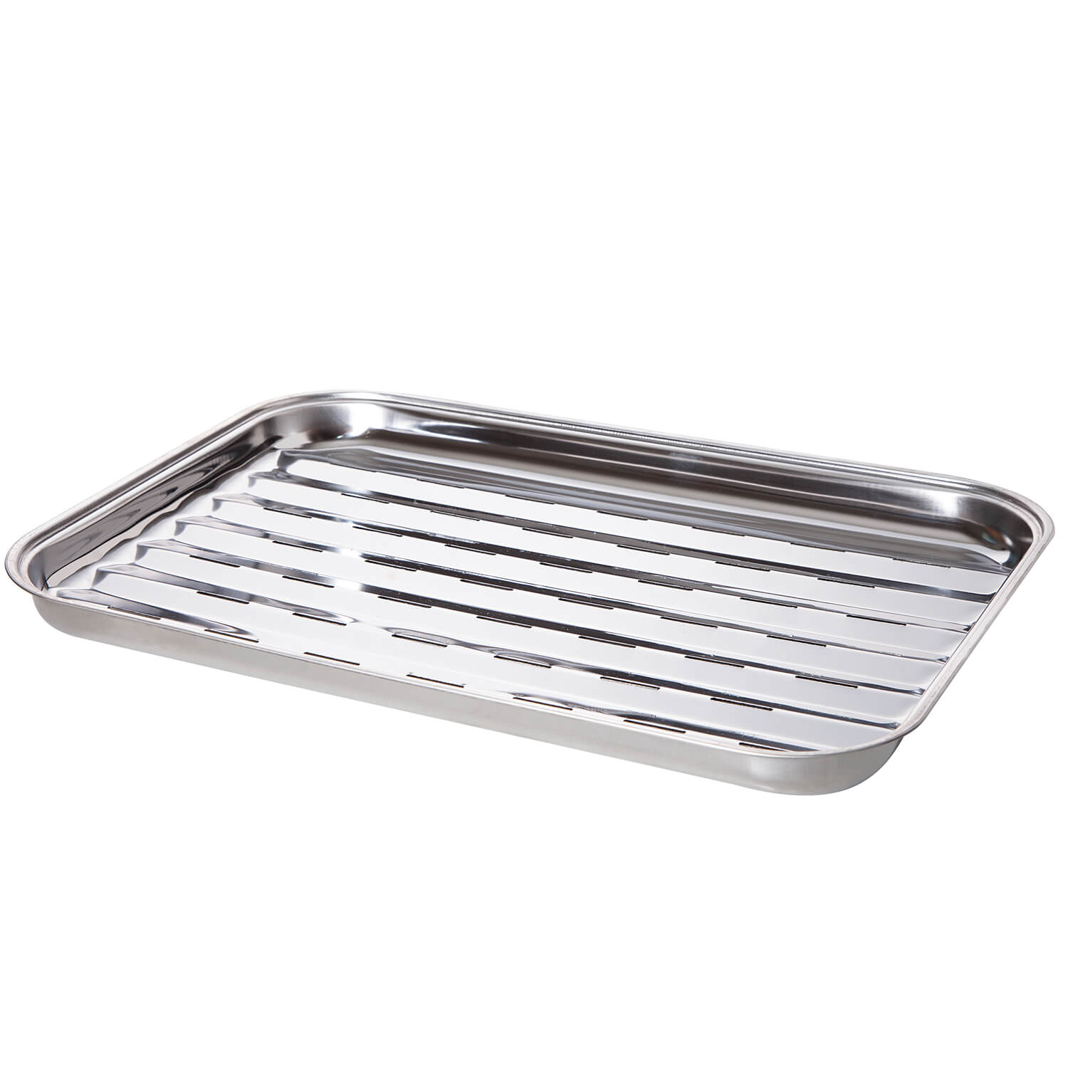 AllGrill Grillzubehör Edelstahl-Grillschale 34x24 cm