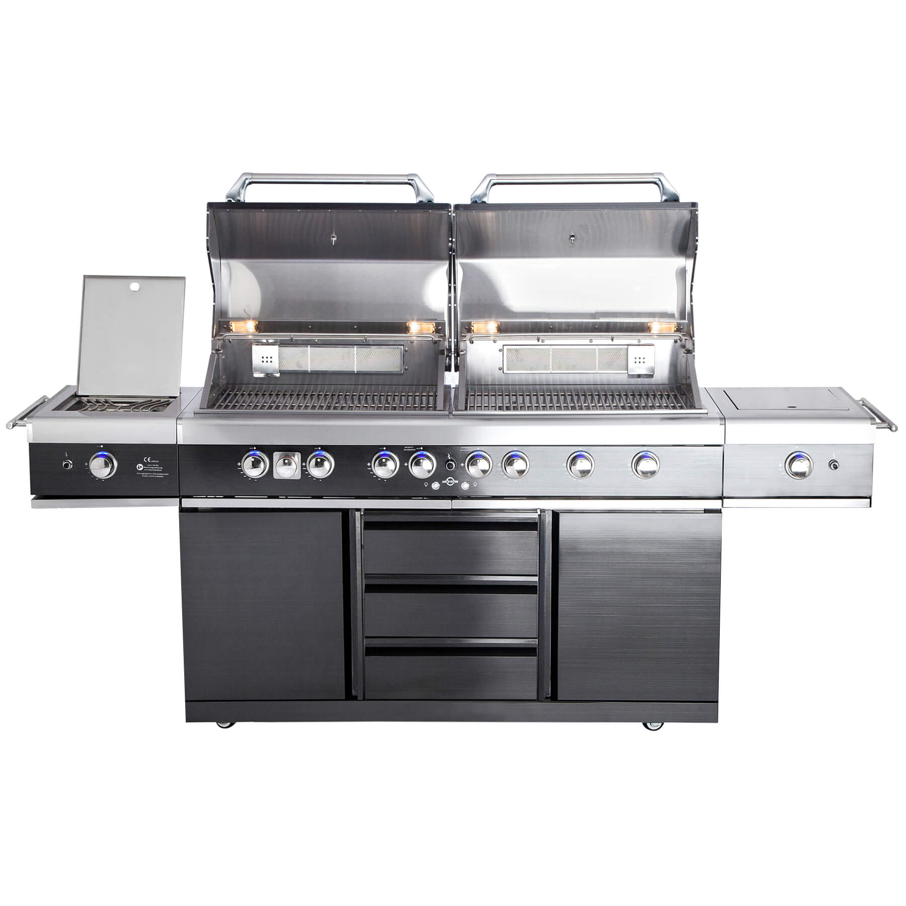 AllGrill Extrem Light Außenküche black 6-Brenner