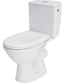Cersanit Stand WC Komplettset Keramik-Toilette Weiß 37 cm