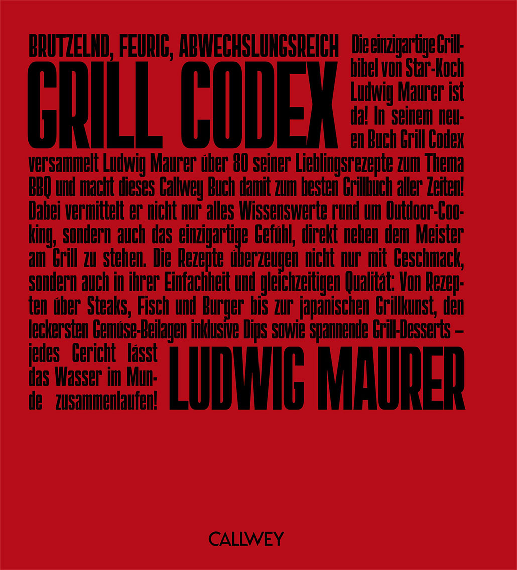 FIRE&FOOD Grill Codex Lucki Maurer Grillbuch 80 Rezepte