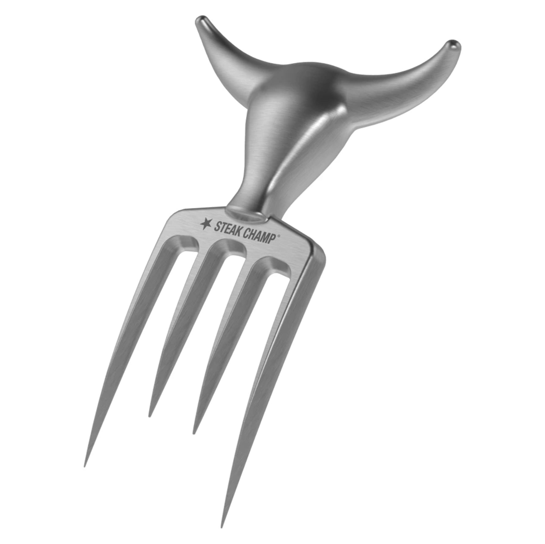FIRE&FOOD Zubehör Bull Fork Fleischgabel 390g Zink mattverchromt