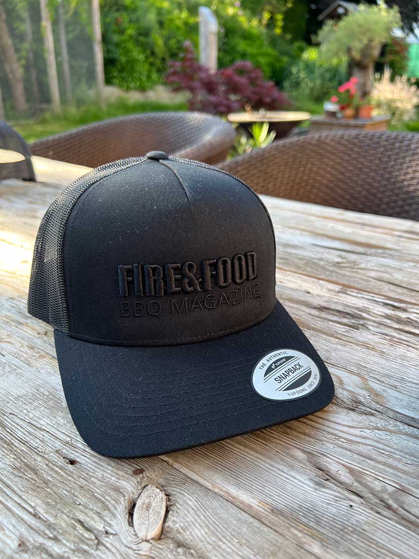 FIRE&FOOD Snapback Cap schwarz Onesize Trucker