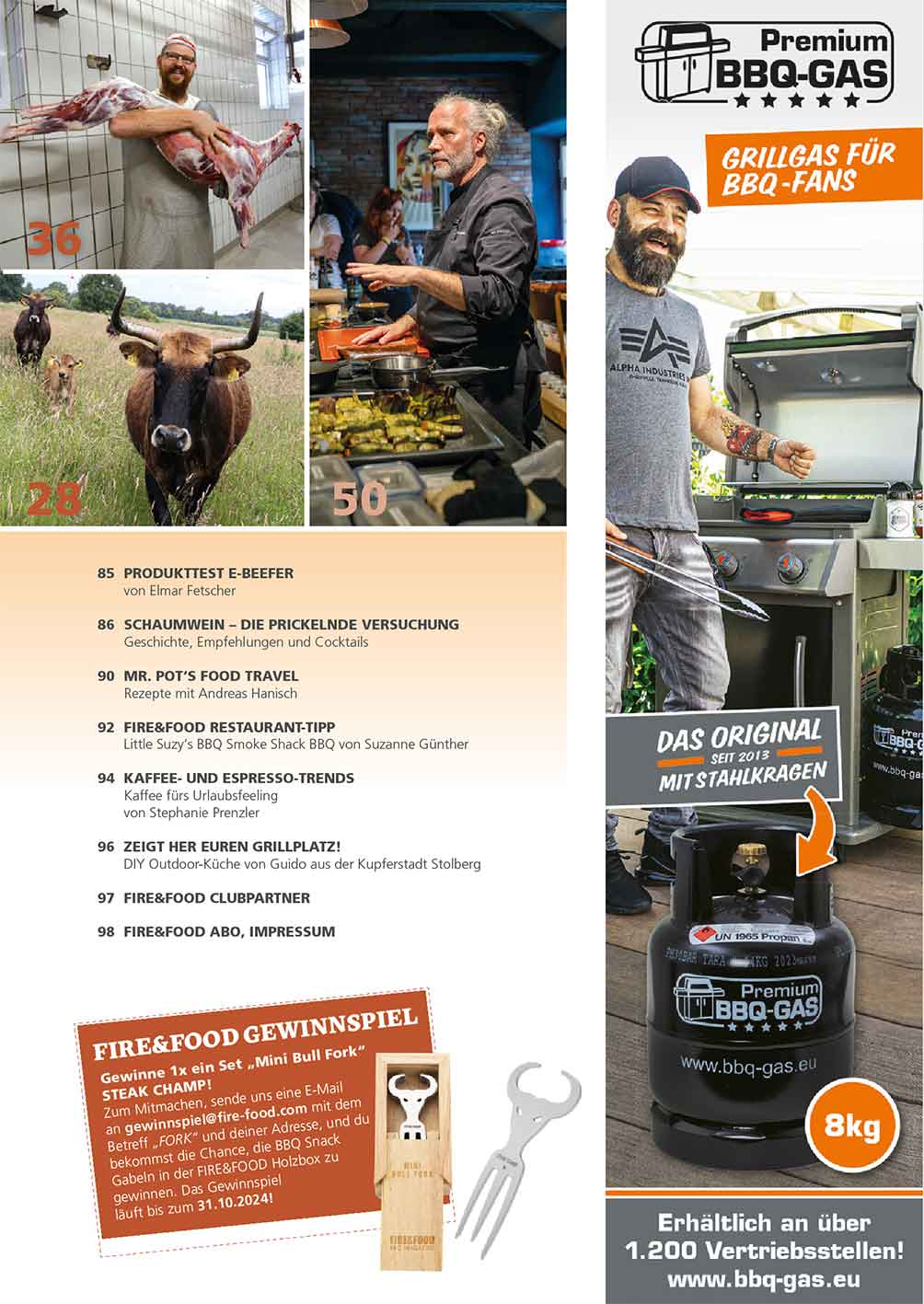 FIRE&FOOD 2024/03 Magazin Printausgabe Grill Backen