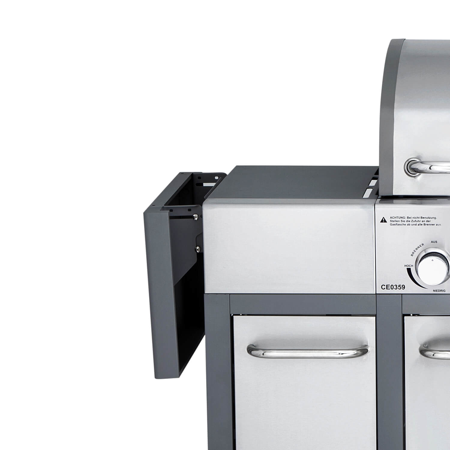 AllGrill Grillzubehör Seitentische-Set grau Major 100399