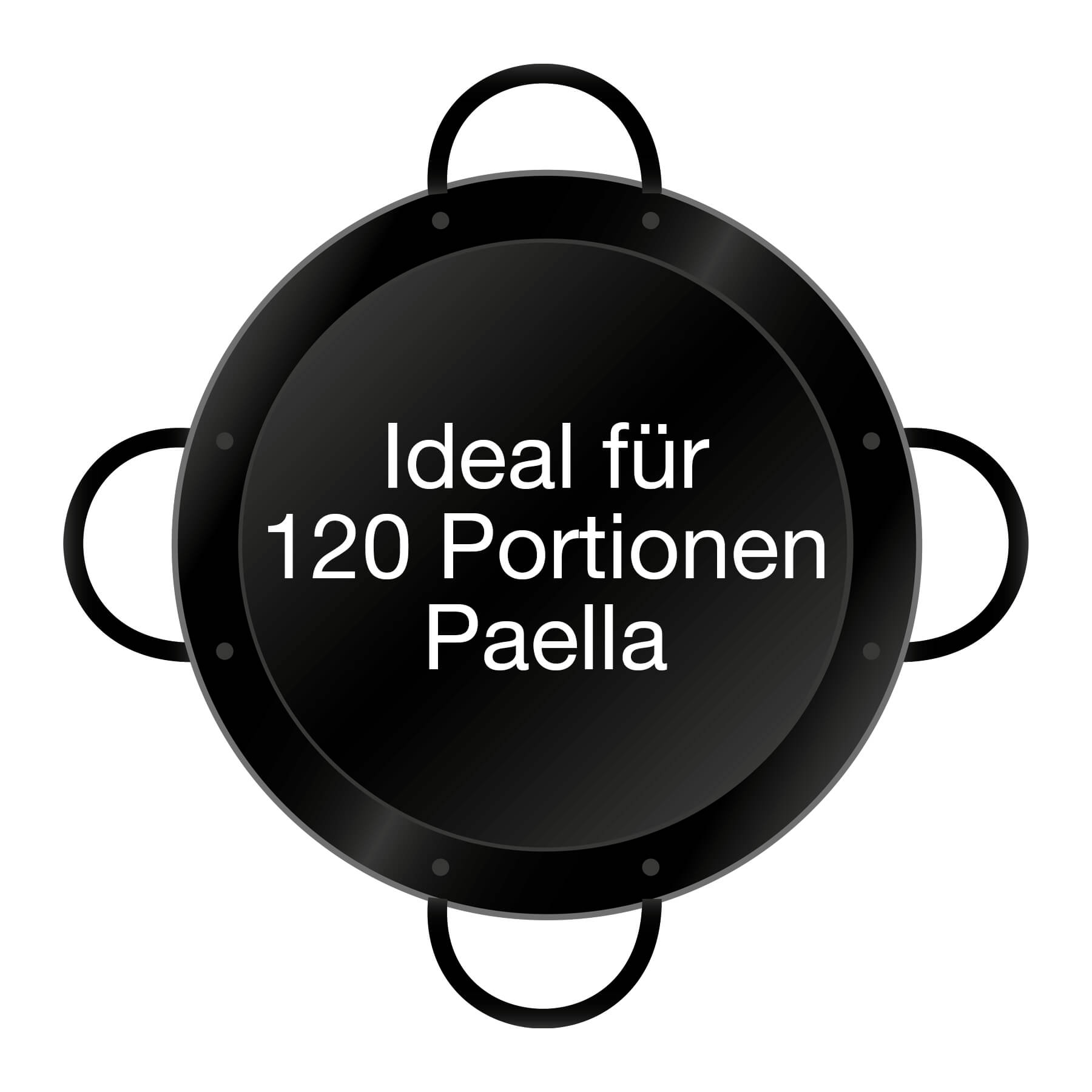 AllGrill Paella World Paella-Pfanne emailliert 115 cm 4 Griffe